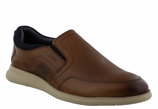 POD Holden Cognac Leather Slip-On shoes